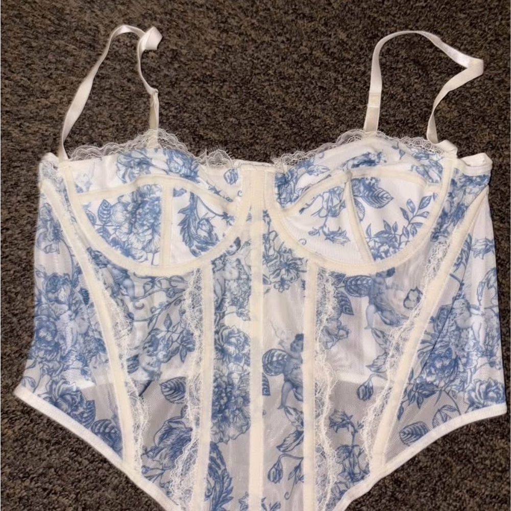 Floral Lace Corset Top